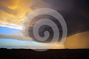 Beautiful Texas Prairie Supercell Storm