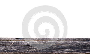 Beautiful texture empty brown wood table top texture on white background.For create product display or design key visual