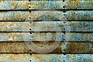 Beautiful Texture of Grunge Rusty Stripes Wall. Horizontal. Pattern. Rusty Background.