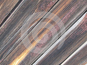 Beautiful texture of old wooden boards, painted unevenly. Diagonally