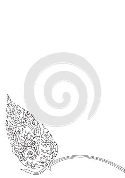 Beautiful Thai art pattern