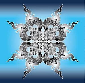 Beautiful Thai art pattern