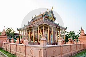 Beautiful Thai style church in Kaeo Phichit temple