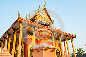 Beautiful Thai style church in Kaeo Phichit temple