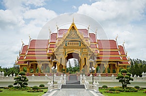 Beautiful Thai Temple Pavilion in Thailand