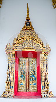 Beautiful thai temple window