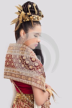 Beautiful Thai Woman In Traditional dress