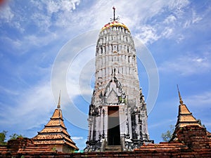 A beautiful Thailand temples, pagodas and Buddha statute in old historical`s Thailand country