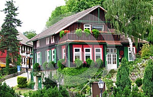 Beautiful Timber house at Wernigerode, Germany