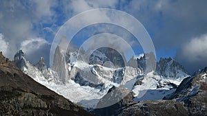 Beautiful timelapse of peak Fitz Roy. Patagonia, Argentina