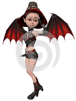 Beautiful toon witch girl