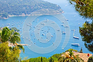 Beautiful Top View of bay Cote d`Azur