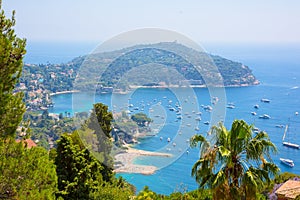 Beautiful Top View of bay Cote d`Azur