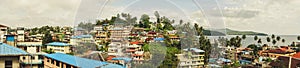 beautiful top view of the city of port Blair