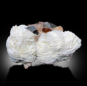 beautiful topaz with albite and smokey quartz specimen form skardu Pakistan