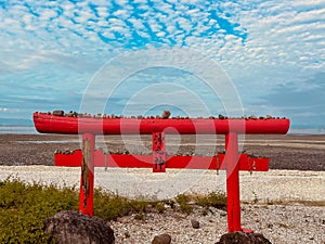 Beautiful tori gate in Saga prefecture