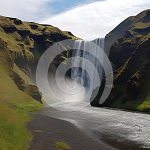 Beautiful torrent of skogafoss