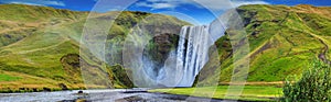 Hermoso torrente de Skógafoss. .  