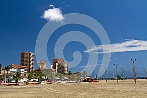 Beautiful touristic Murcielago beach in Manabi