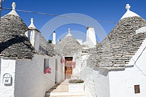 Beautiful town of Alberobello with trulli houses