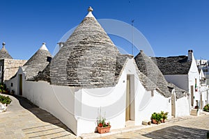 Beautiful town of Alberobello with trulli houses