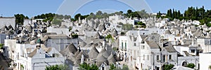 Beautiful town of Alberobello with trulli houses