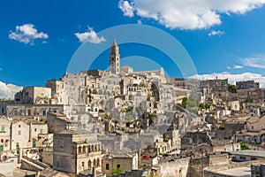 Beautiful town of Matera, Unesco heritage, Basilicata region, Italy