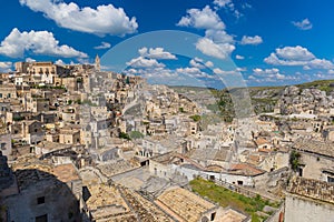 Beautiful town of Matera, Unesco heritage, Basilicata region, Italy