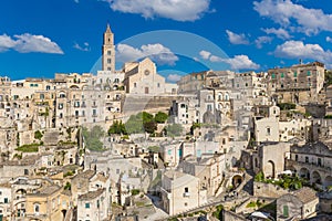Beautiful town of Matera, Unesco heritage, Basilicata region, Italy photo