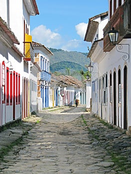 Beautiful town of Paraty, one of the oldest colonial towns in Br photo