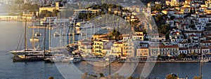 The beautiful town of Poros island, Saronic Gulf, Greece