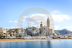 Beautiful town of Sitges, Catalonia, Spain