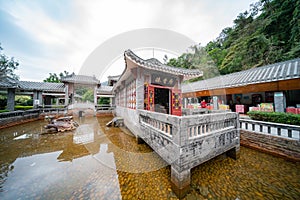 Beautiful traditional building around Dinghu Mountain National Nature Reserve