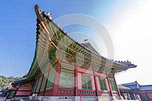 Beautiful traditional house at Gyeongbok Palace, Seoul , Korea