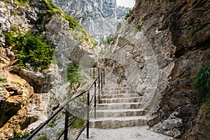 Beautiful Trail, Path, Way, Mountain Road In Verdon Gorge In France