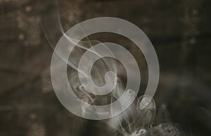 Beautiful and Transference smoke design with black background