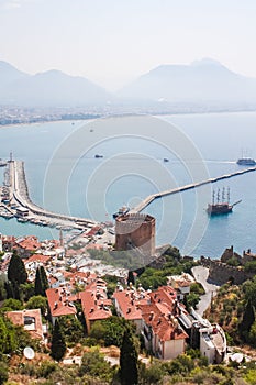 Beautiful travel destination and architecture on a sunny day