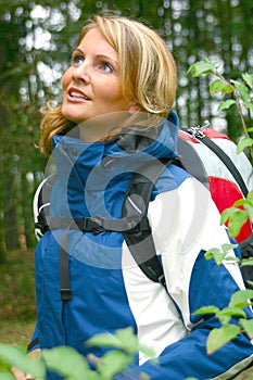 A beautiful Trekking Woman