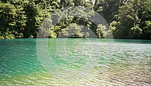 Blue lagoon in Giamaica. A dream for love photo