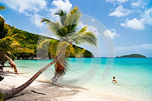 Beautiful tropical beach at Caribbean