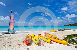 Beautiful tropical beach at exotic island