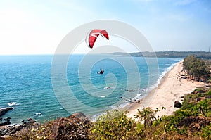 Beautiful Tropical beach ,Goa, India photo