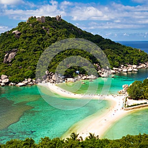 Beautiful tropical beach. Koh Phangan island