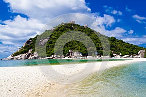 Beautiful tropical beach. Koh Phangan island, Kingdom of Thailan