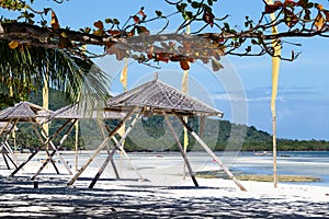 Beautiful tropical beach , Philippines.