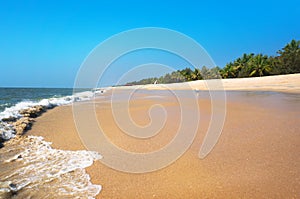 Beautiful tropical beach on a small remote