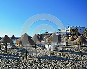 Beautiful tropical beach southern Tenerife.Canary Islands.Spain.