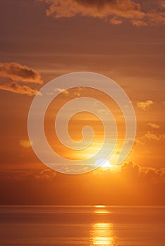 Beautiful tropical beach view vertical image