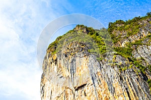 Beautiful tropical landscape of the Maya Bay in the Phi Phi Islands in Thailand