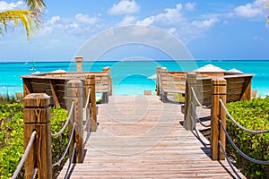 Beautiful tropical landscape on Providenciales Island in the Turks and Caicos, Caribbean